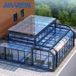 الصين منحنى Eave زجاج منحني سقف Sunroom مع واحد تشديد الزجاج السقف مصنع