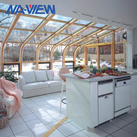 الصين جميل منحنى سقف Sunroom قائما بذاته المعاهد الموسيقية Sunrooms مصنع