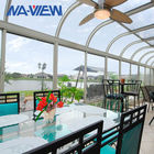فور سيزونز إضافات الشرفة الحديثة Sunroom بالإضافة إلى الترقق سقف الزجاج المزود