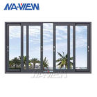 Guangdong NAVIEW Wood Texture Aluminium Frame نافذة زجاجية منزلقة أفقية المزود