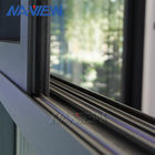 Guangdong NAVIEW إطار ألومنيوم من الزجاج المقسى ذو اللون الأسود نافذة منزلقة من الألومنيوم المزود
