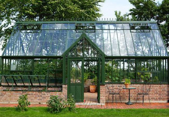 الحديقة الخضراء الدفيئة الألومنيوم الصغيرة الزجاج الدفيئة مخصص 0